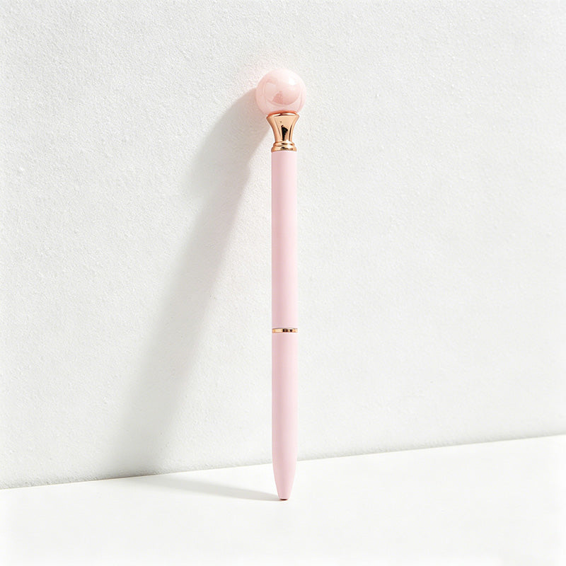 CouldNook Elegant Pearl Ballpoint Pen - Aesthetic Twist Metal Pen (1.0mm)