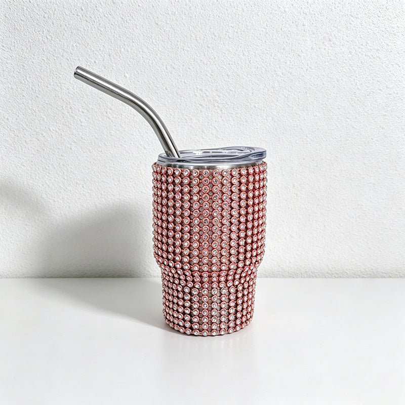 CouldNook 3oz Rhinestone Shot Glasses-Stainless Steel Vacuum Insulated Tumbler with Straw