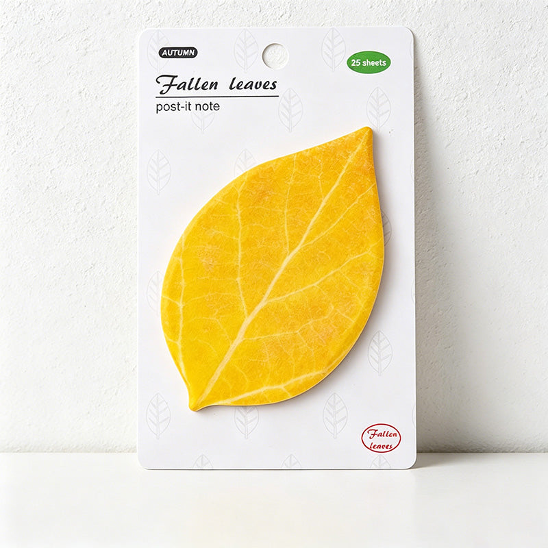 CouldNook Realistic Botanical Leaf Sticky Notes - Nature Aesthetic Memo Pad
