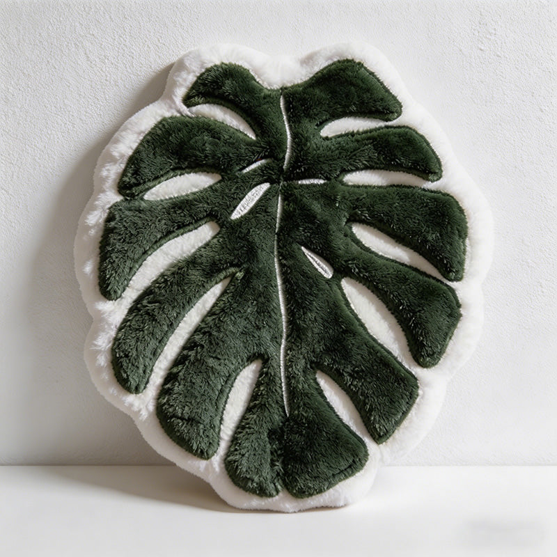 CouldNook Tropical Botanical Leaf Hanging Hand Towel - Soft Monstera Decor