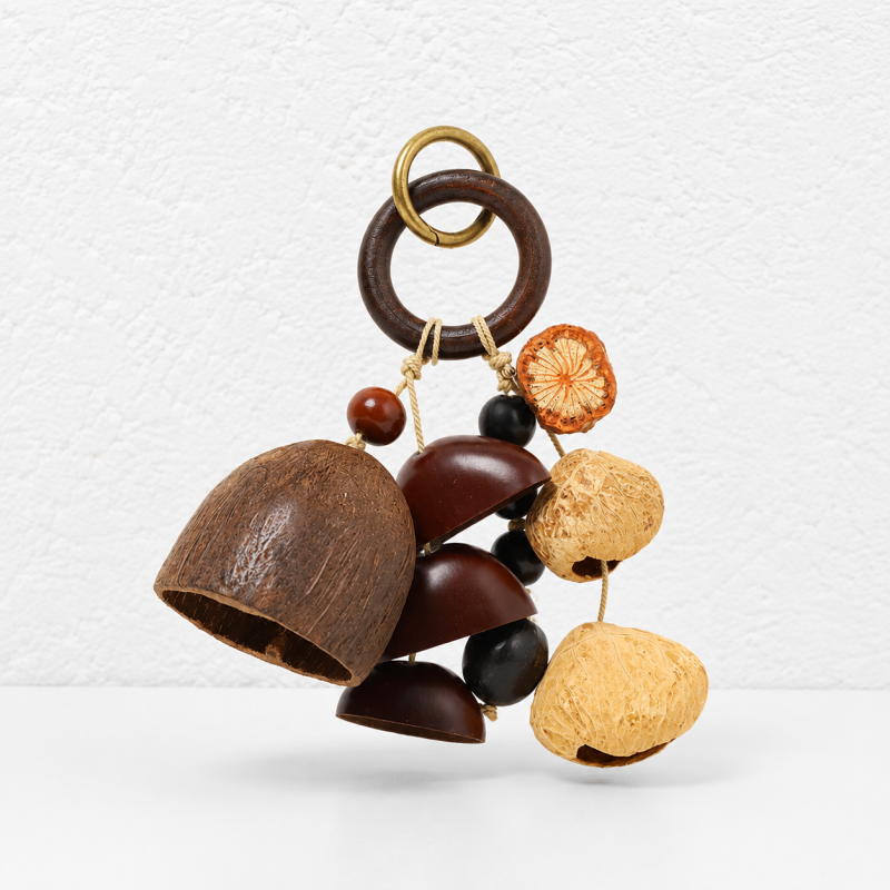 CouldNook Botanical Seed Bag Charm - Forest Nut Keychain