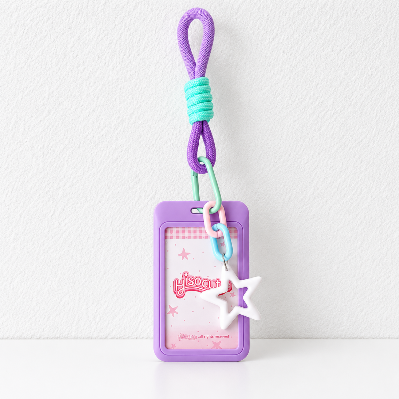 Photo Card Holder - Pastel Frame and Star Charm