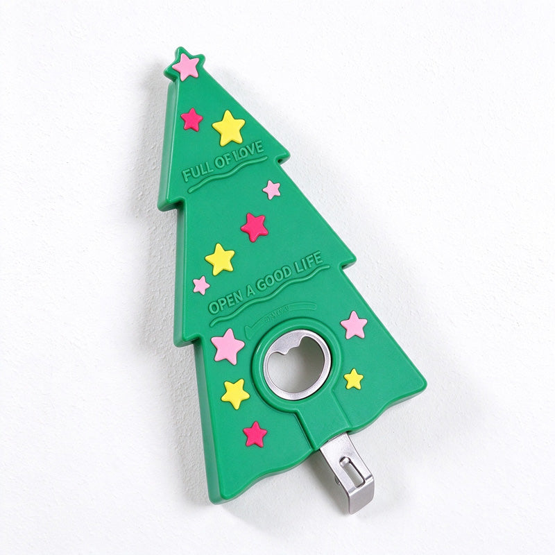 Magnetic Tree Jar and Bottle Opener with Gripping Channel
