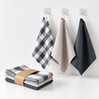 Cotton Waffle Dishcloth Set with Coordinated Patterns