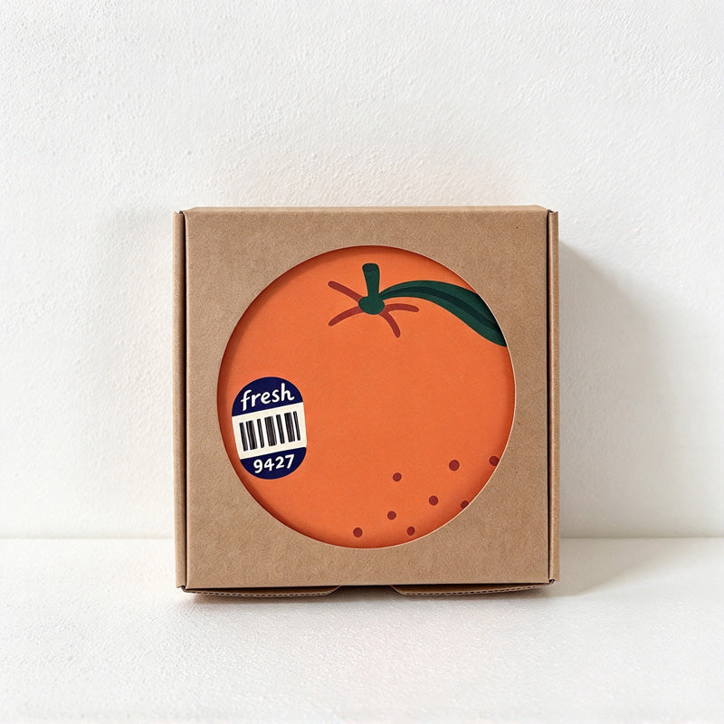 CouldNook Illustrated Coaster - Ceramic Disc and Colorful Seasonal Motifs