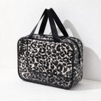 CouldNook Printed Clear Toiletry Bag - Ocean Or Leopard Patterns