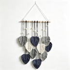 CloudNook  Macrame Heart Wall Hanging‑Boho Cotton Tapestry Decor