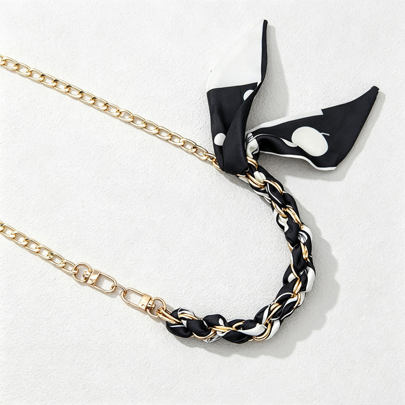 CloudNook Scarf Chain Phone Wrist Strap‑Braided Anti‑Lost Lanyard