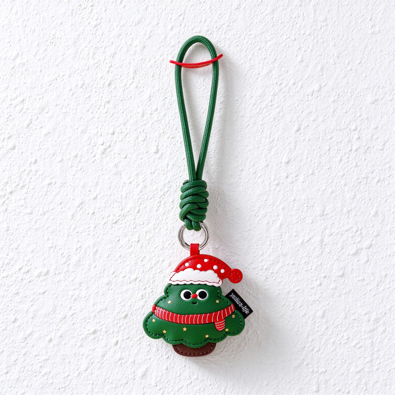 Christmas Character Keychains with Cord Loops and Gift Options