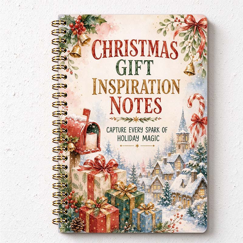 CouldNook Christmas Shopping Planner - Spiral Binding And Gift Budget Pages