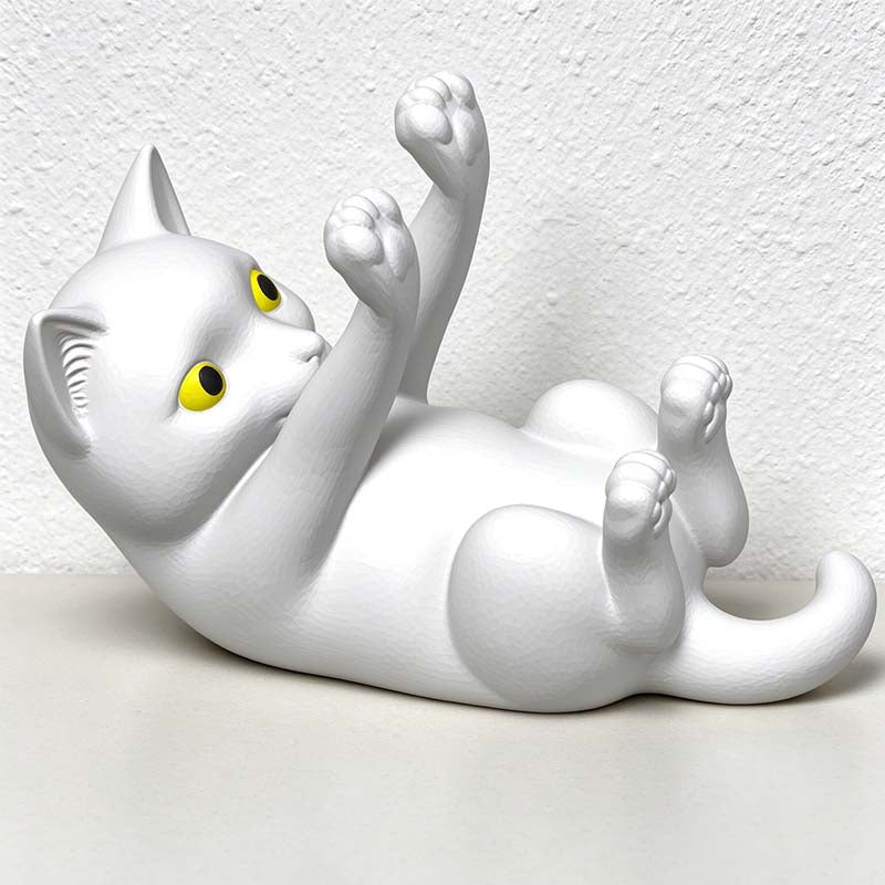 CouldNook Cat Phone Stand - Reclining Raised Paws