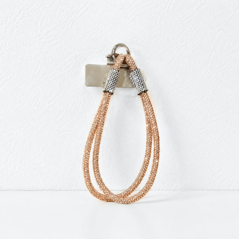 CouldNook Double Strand Rhinestone Phone Wrist Strap - Metal Tether
