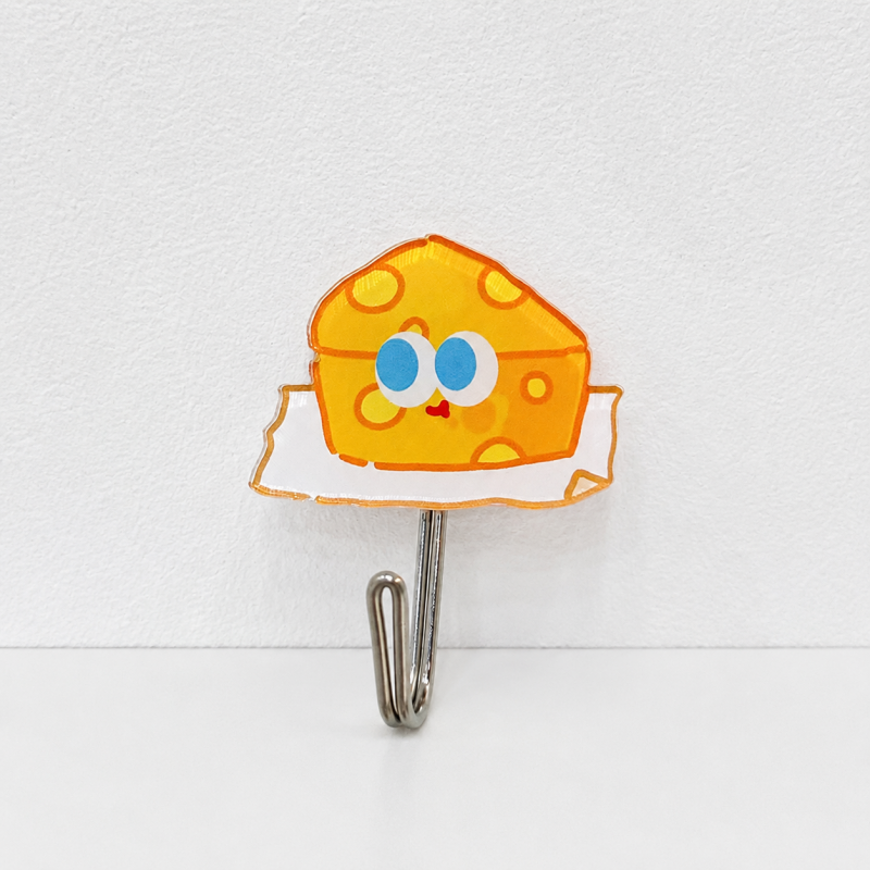 CouldNook Character Adhesive Wall Hook - Bread Shapes and Metal Hook