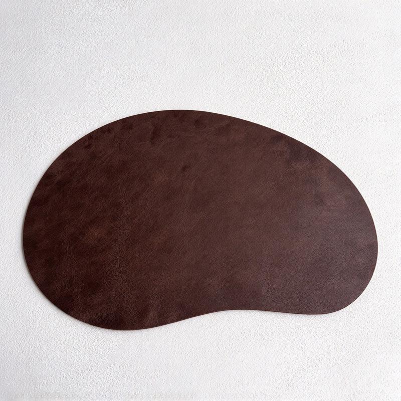 CouldNook Curved Placemat - Asymmetric Outline And Mottled Surface Finish