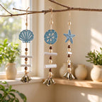 CouldNook Coastal Bell Hanging - Beads and Cutouts