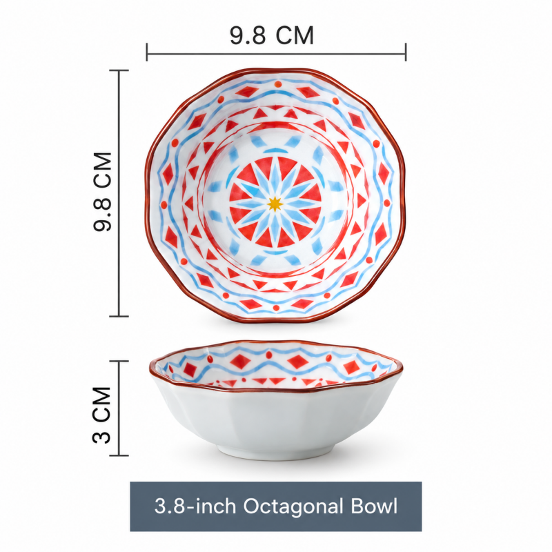 CouldNook Patterned Dipping Bowl - Colorful Geometric Interiors