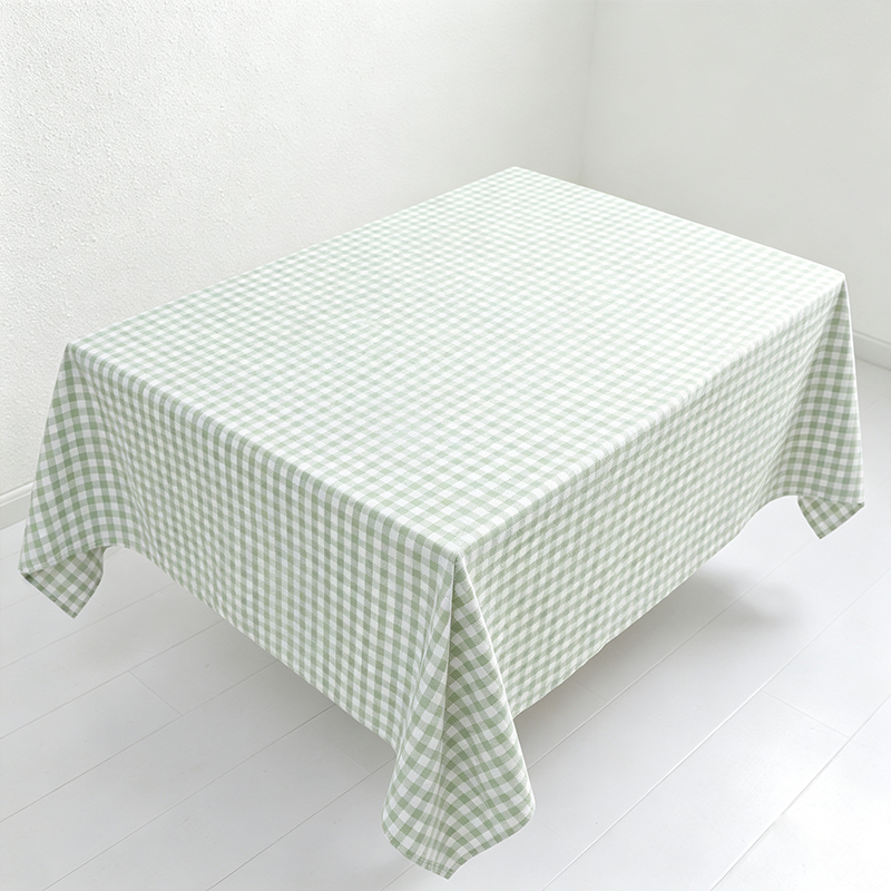 CouldNook Checked Tablecloth - Easy Wipe Dining Table Cover