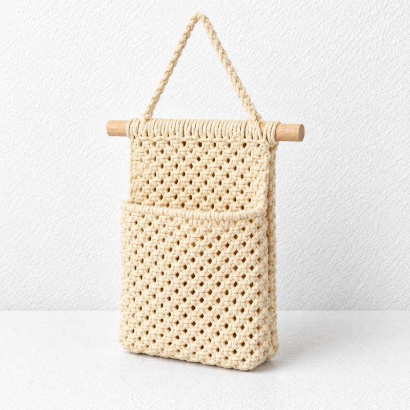 CouldNook Woven Hanging Storage Pocket - Knotted Mesh