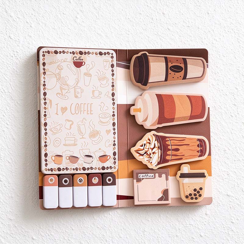 CouldNook Sticky Note Book - Coordinated Memo Pads And Page Flags