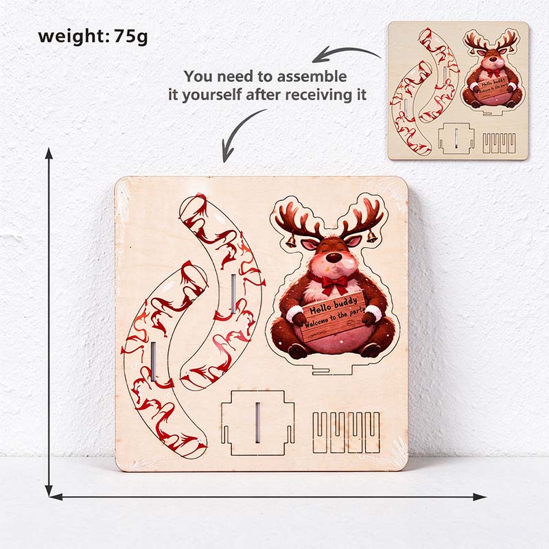 CouldNook Wooden Christmas Rocking Decoration - Assembly Kit