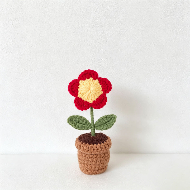 CouldNook Yarn Flower Planter Ornament - Fifteen Bloom Designs