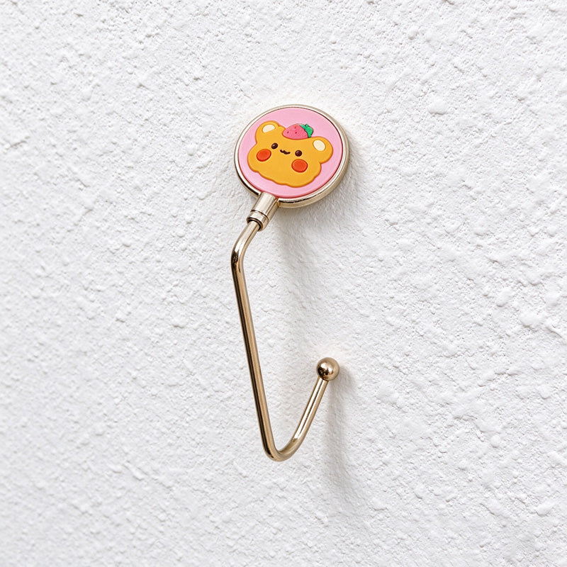 CouldNook Decorative Tabletop Bag Hook - Round Top and Curved Arm