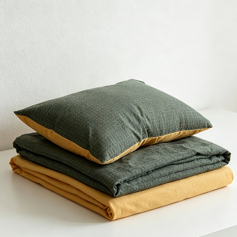 CouldNook Cotton Bedding Set - Textured Four-Piece Bedding Collection