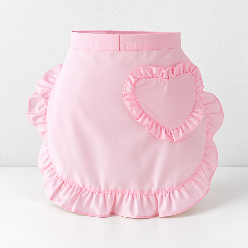 CouldNook Ruffled Kitchen Apron - Heart and Bow Styles