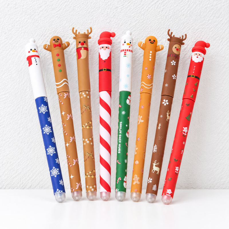 CouldNook Christmas Pen - Character Caps and Festive Printed Barrels