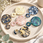 CouldNook Round Hand Mirror - Swivel Cover And Short Loop Handle
