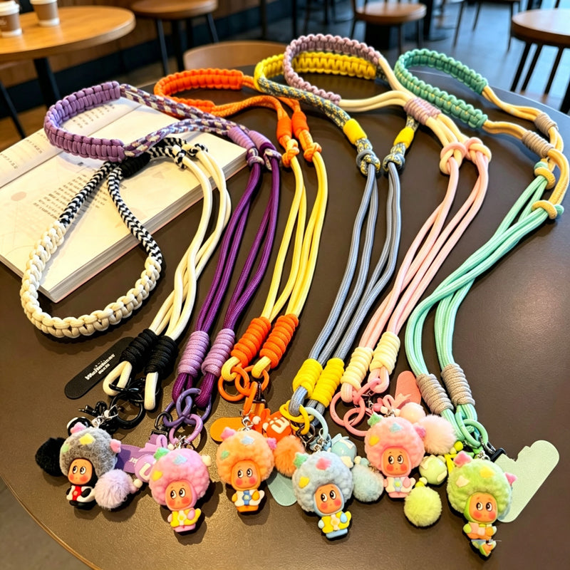 CouldNook Character Charm Phone Strap - Braided Shoulder Cord