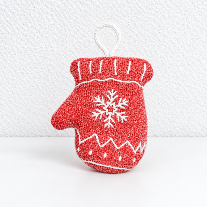 Embroidered Christmas Dishwashing Sponges with Hanging Loops