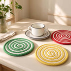 CouldNook Two Tone Rope Table Mat - Spiral