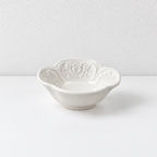 CouldNook Floral Dipping Dish - Embossed Scalloped Rim