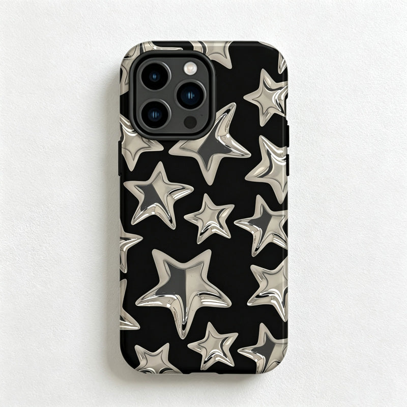 CouldNook  iPhone 17 Series 2-in-1 Bold Star Print Phone Case - Statement Pattern Cover