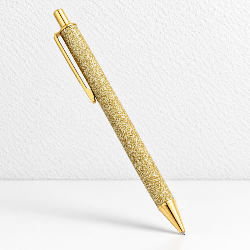 CouldNook Metal Ballpoint Pen - Glitter Finishes and Slim Clip
