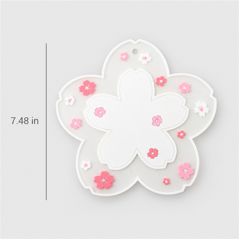 CouldNook Patterned Coaster - Sunflower Petals and Cherry Blossom Shapes