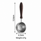 Measuring Scoop - Rounded Steel Bowl and Tapered Handle