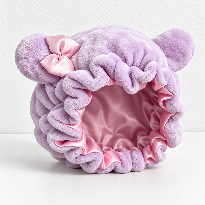 CouldNook Sleep Bonnet - Plush Ears And Bow