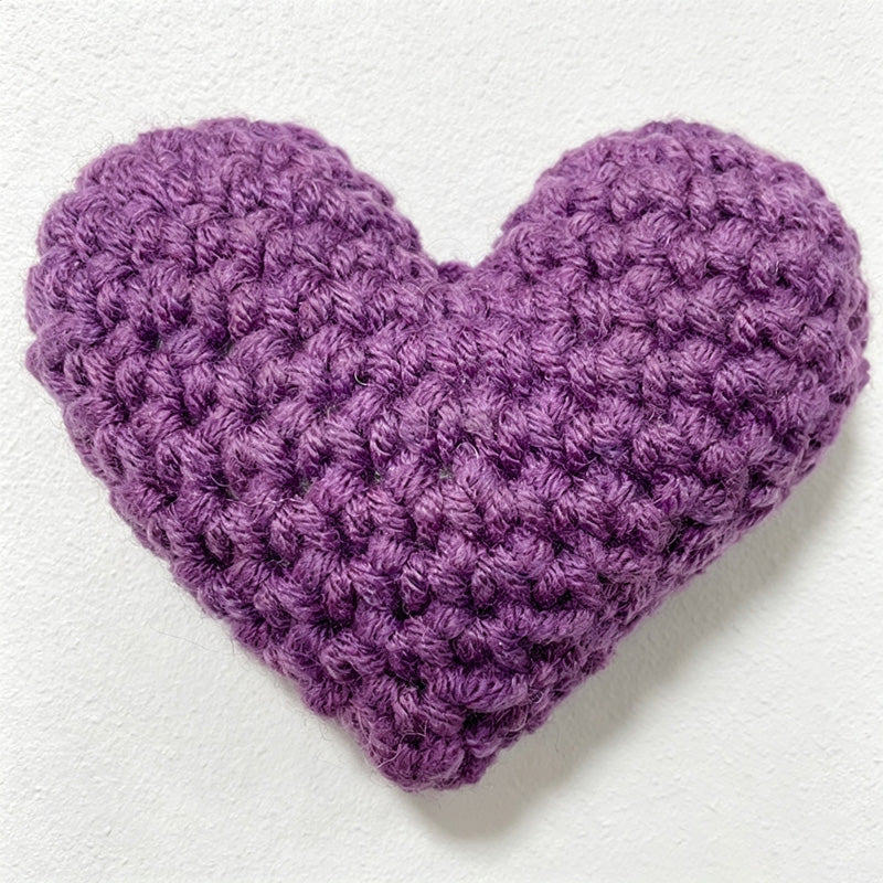 CouldNook Cotton Yarn Heart Ornament - Assorted Solid Colors
