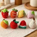 CouldNook Yarn Mini Produce Ornament - Eight Tiny Shapes