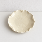 CouldNook Lotus Leaf Dessert Plate - Ruffled Edge