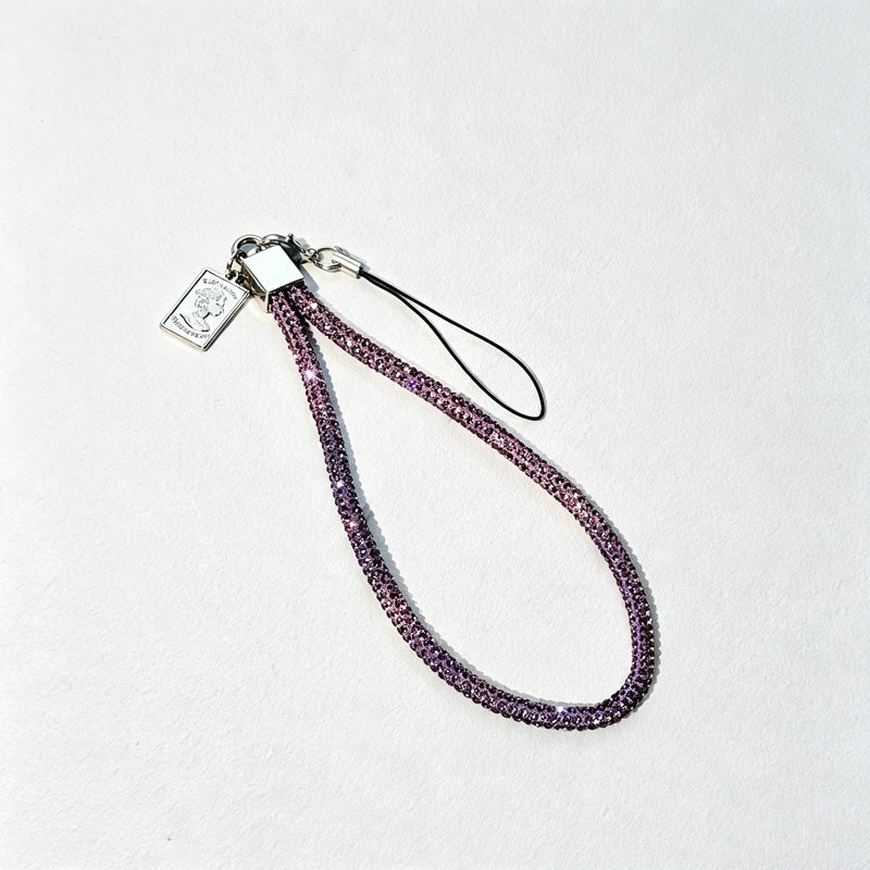 CouldNook Reflective Mesh Crossbody Phone Strap - Clear Phone Tab