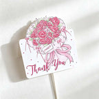 CouldNook Floral Thank You Card - Bouquet Artwork And Script Lettering