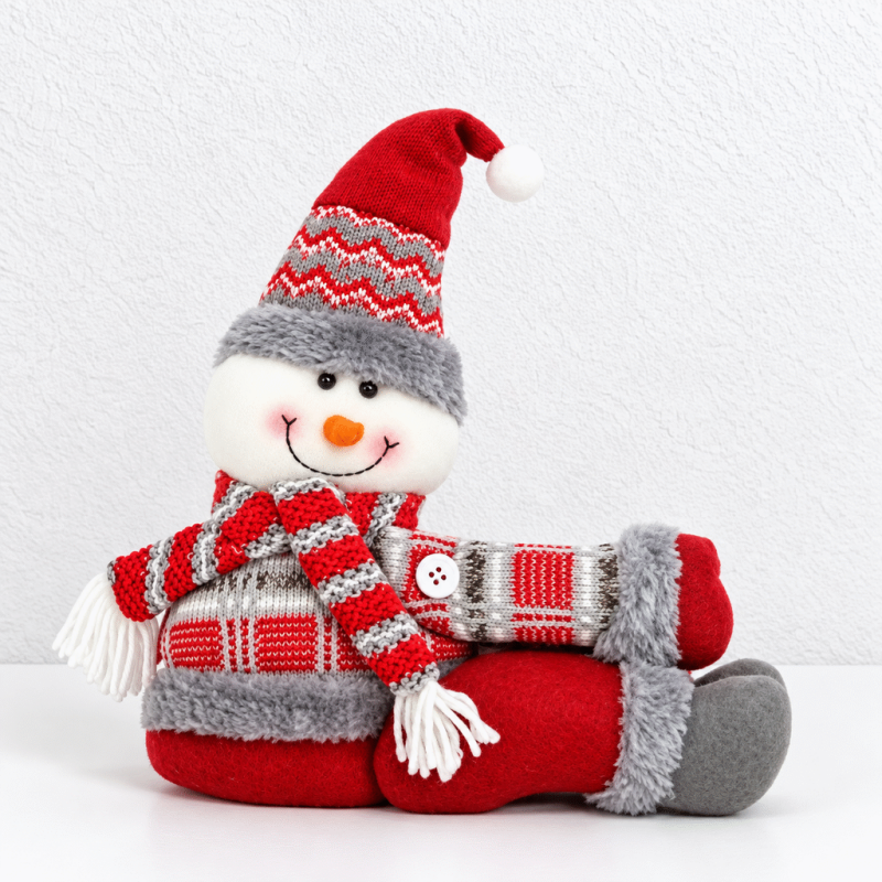 CouldNook Christmas Hugging Curtain Tieback - Plaid Doll
