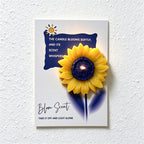 Flower Scented Candle Gift Cards with Raised Wax Blooms