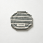 CouldNook Striped Octagon Drink Coaster - Warm Table Accent