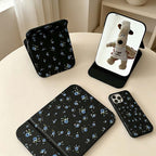 CouldNook Folding Tabletop Mirror - Floral Character Cover Options