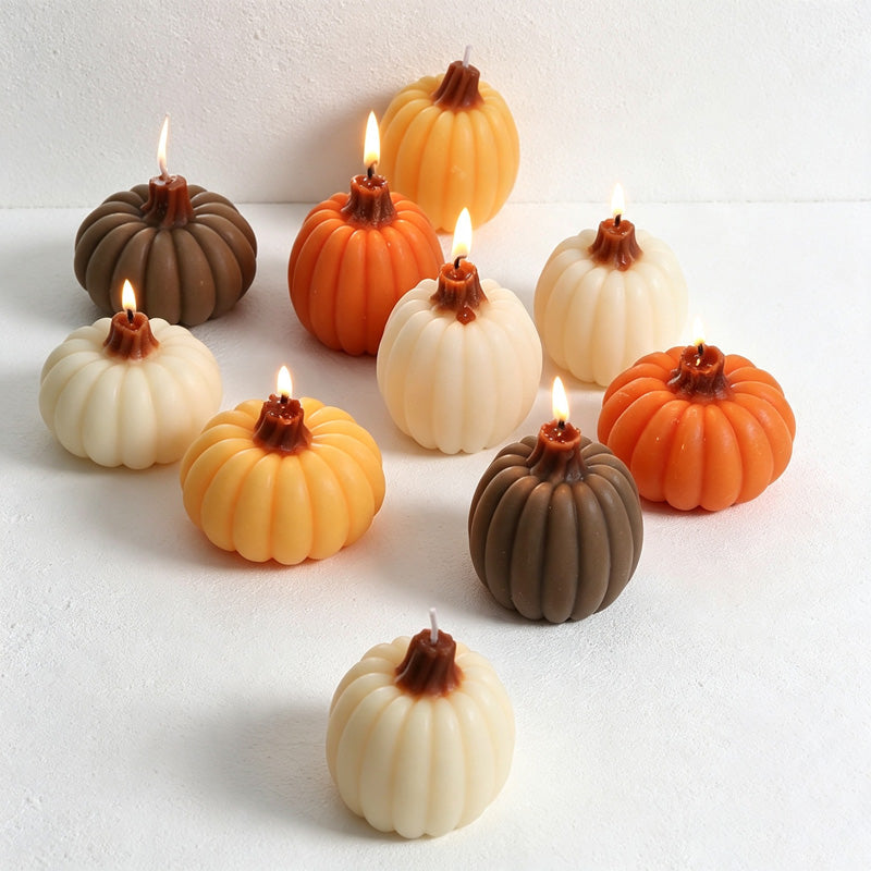 CouldNook Pumpkin Scented Candle‑Fall Harvest Home Table Decor