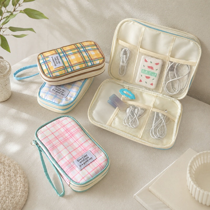 CouldNook Electronics Organizer Case - Zippered Compartments and Wrist Strap